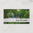 Search for waterfall business cards Forest