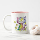 Search for yellow cat mugs Whimsical