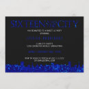 Search for skyline birthday invitations Blue