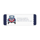 Search for red white and blue return address labels Baby shower