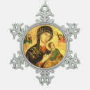 Search for blessed virgin mary christmas tree decorations Theotokos
