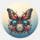 Search for beautiful butterflies stickers Blue