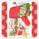 Search for kitten christmas stickers Red