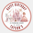 Search for princess round stickers Royal celebration