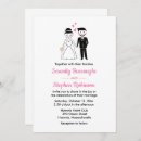 Search for cartoon wedding invitations Whimsical