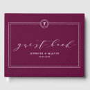 Search for plum wedding guest books Burgundy