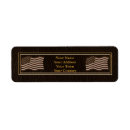 Search for leather return address labels Brown