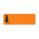 Search for cat silhouette return address labels Halloween