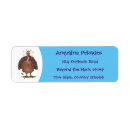 Search for cute turkey return address labels Cartoon