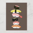 Search for cute sushi postcards Foodie