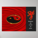 Search for yin yang dragon posters Gold