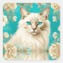 Search for vintage cat art stickers White