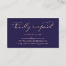 Search for navy and rose gold rsvp cards Response