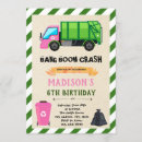 Search for garbage truck birthday invitations Dump truck party