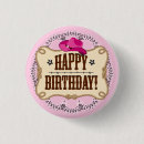 Search for western birthday badges Pink