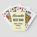 Search for best man playing cards Typography