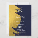 Search for brush invitations Navy blue