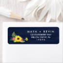 Search for sunflower birthday return address labels Fall