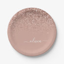 Search for pink rose plates Sweet 16
