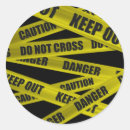 Search for keep out stickers Warning