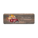 Search for harvest return address labels Rustic