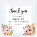 Search for blue flower stickers Bridal shower