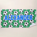 Search for soccer ball beach towels Green