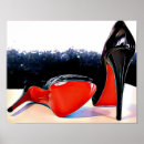 Search for red high heels posters White