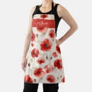 Search for red poppy aprons Stylish