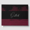 Search for gothic wedding guest books Red
