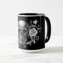 Search for skull and roses coffee mugs Vintage