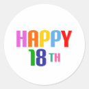 Search for happy 18th birthday stickers Anniversary
