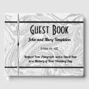 Search for marble wedding guest books White