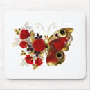 Search for peacock butterfly mousepads Rose