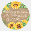 Search for sunflower on burlap stickers Rustic country