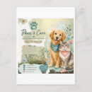 Search for pet walker postcards Dog