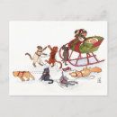 Search for cats in sleigh cards Reindeer