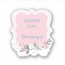 Search for flower girl wedding stickers Pink