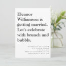 Search for black and white brunch invitations Simple