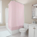 Search for pink gingham shower curtains Plaid