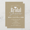 Search for kraft paper bridal shower invitations Country