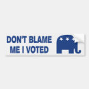 Search for anti voting bumper stickers Government