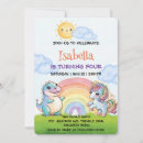Search for dinosaur unicorn birthday invitations Cute