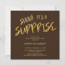 Search for brown birthday invitations Elegant