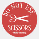 Search for do not open stickers Red and white