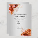 Search for orange silver invitations Elegant