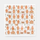 Search for gingerbread man napkins Candy cane