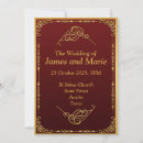 Search for elegant scrolls invitations Gold