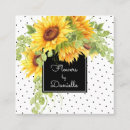 Search for sunflower business cards Rustic