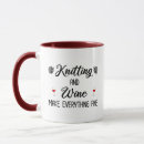 Search for knitting humour coffee mugs Yarn lover